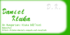 daniel kluka business card